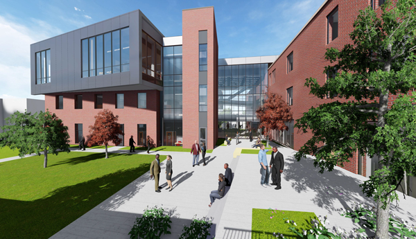 3D design of College of Business Upcoming Building 